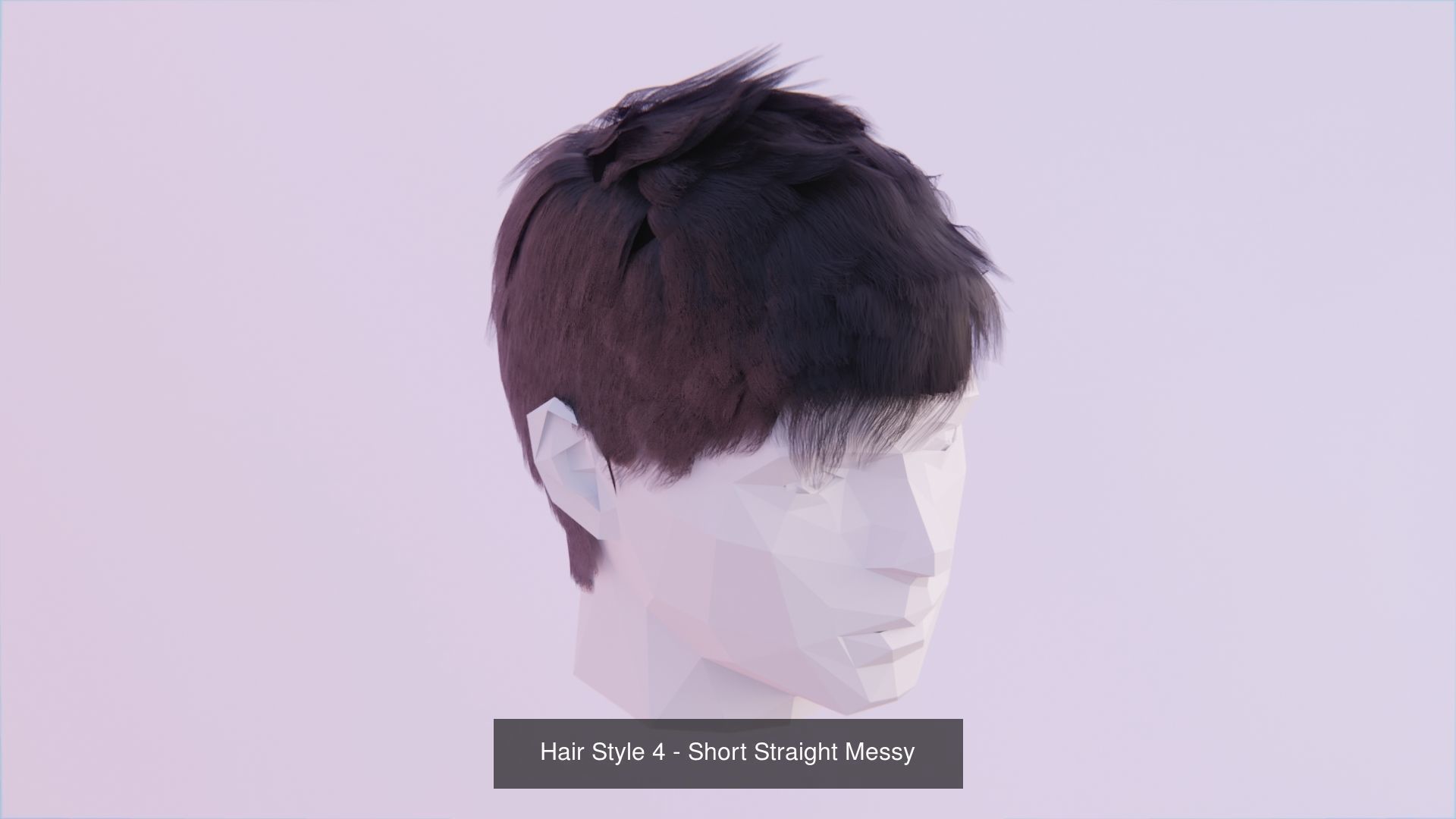 Short Hair Bundle 3D Model Collection_10