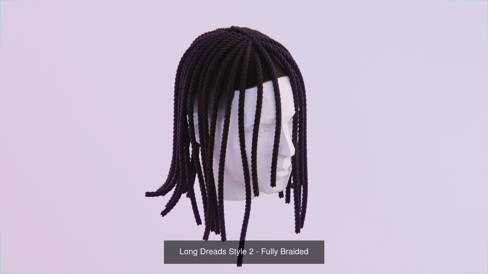 Long Hair Bundle 3D Model Collection_9