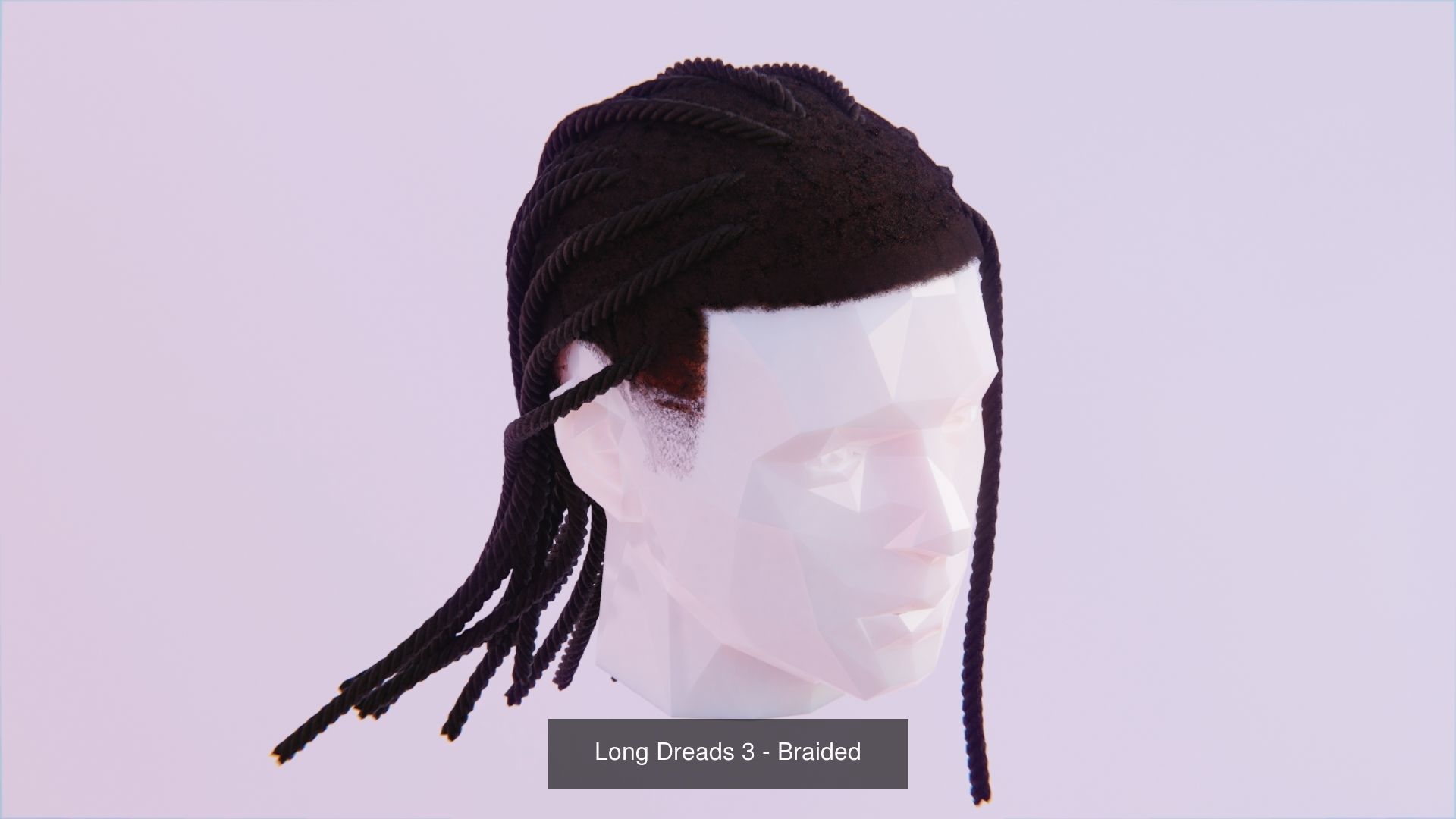 Long Hair Bundle 3D Model Collection_4