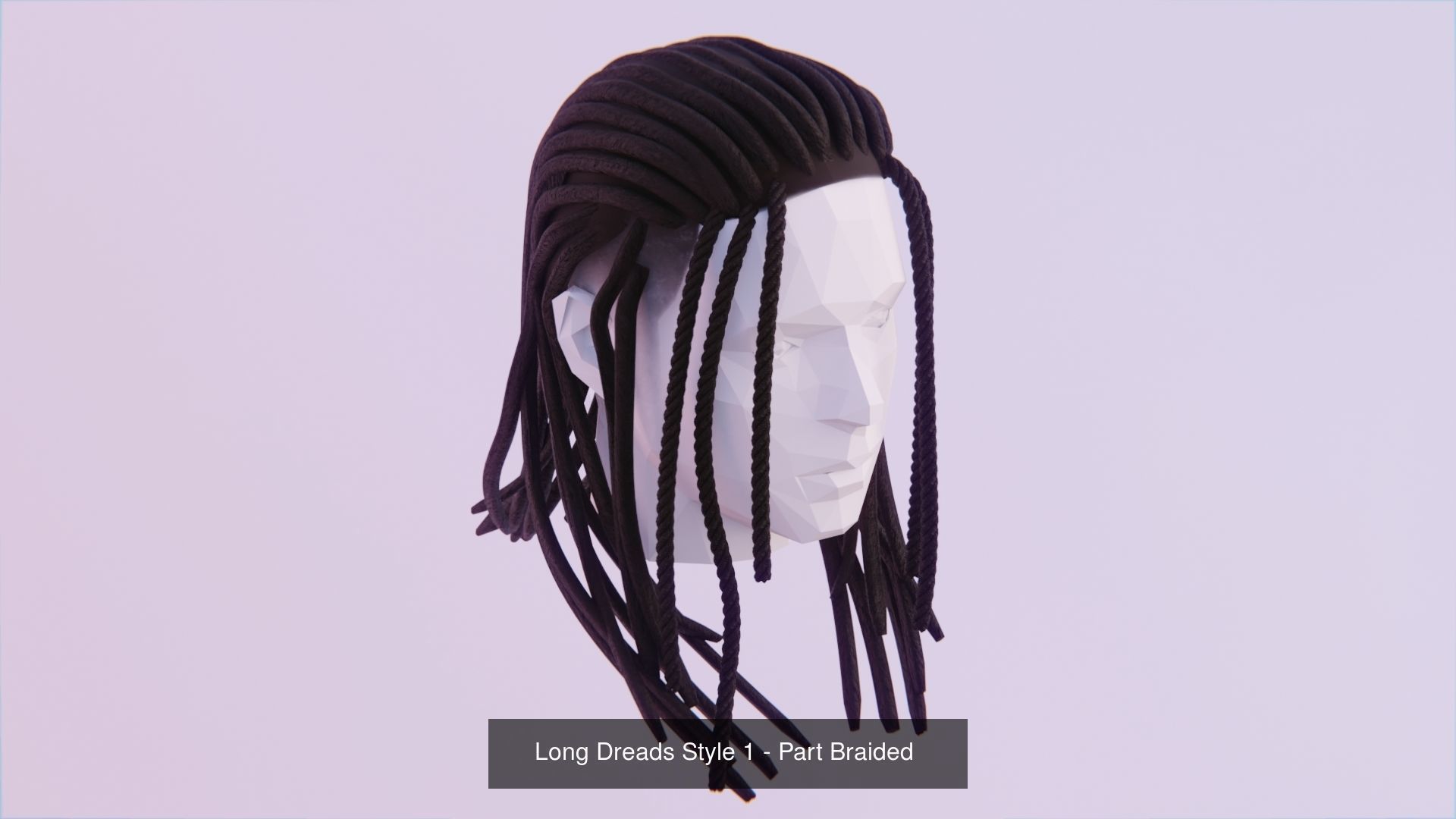 Long Hair Bundle 3D Model Collection_8