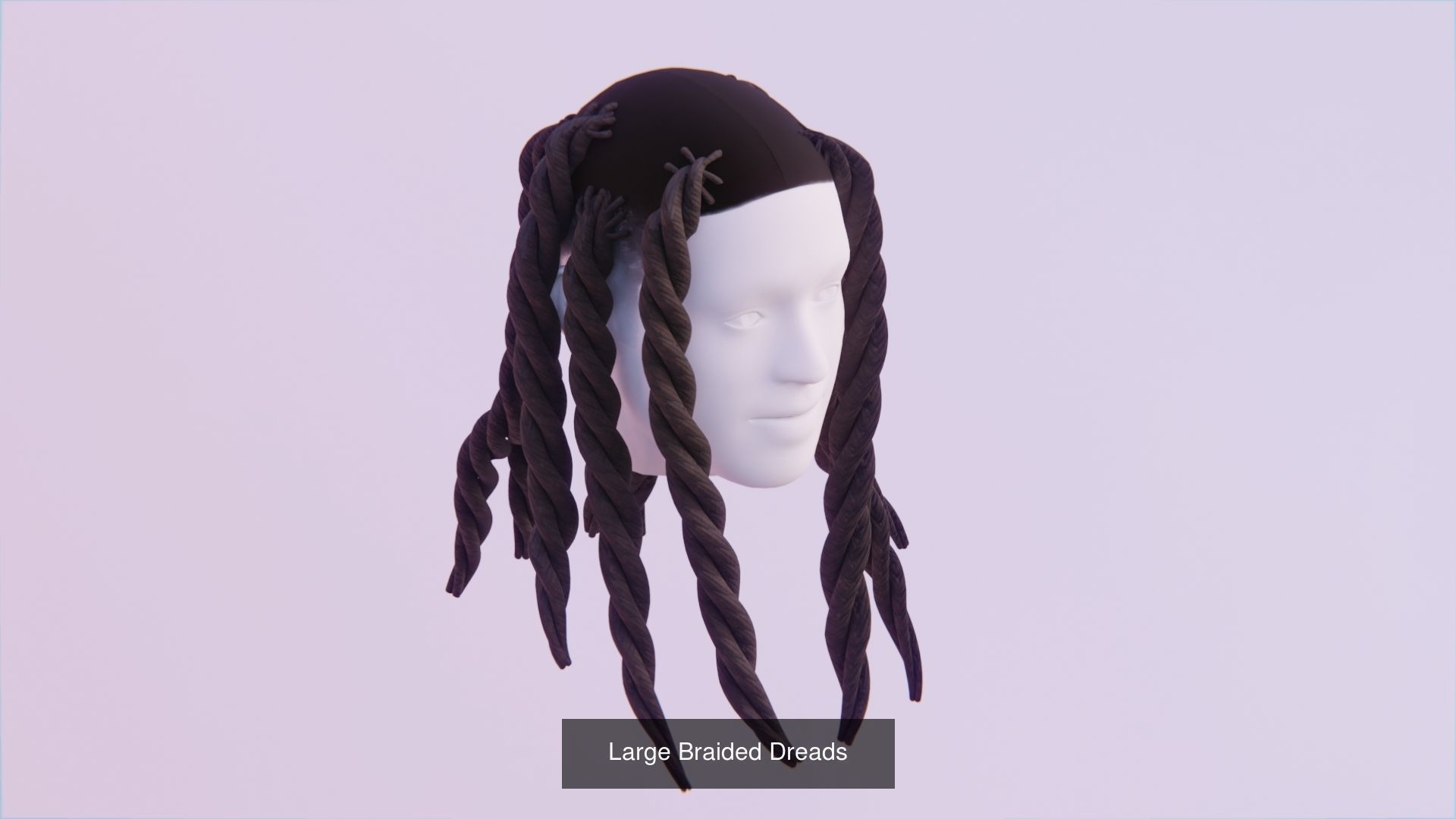 Long Hair Bundle 3D Model Collection_11