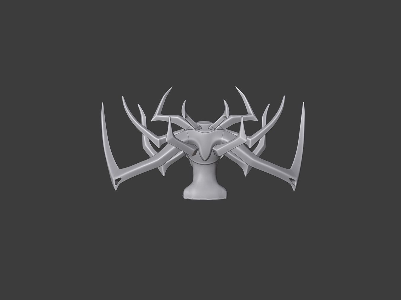 Thor Ragnarok Hela helmet - headdress 3D print model_3