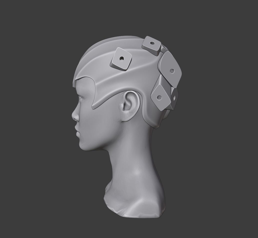 Thor Ragnarok Hela helmet - headdress 3D print model_6