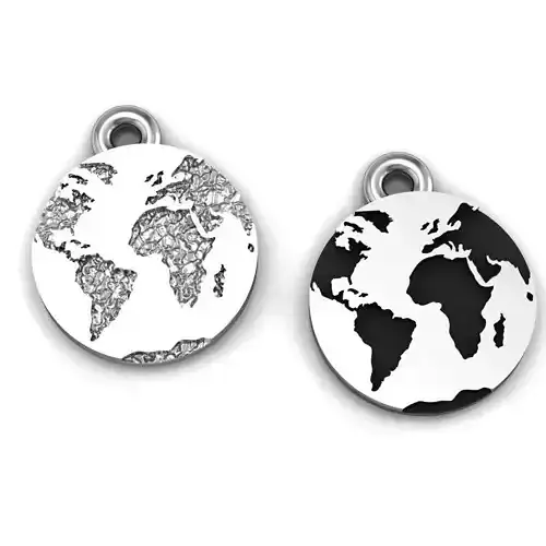 World-map pendant 