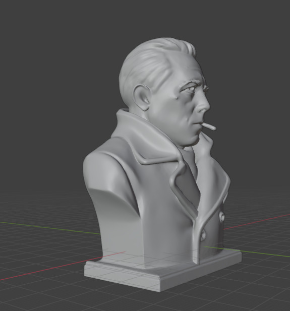 Albert Camus 3D print model_22