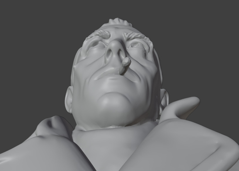 Albert Camus 3D print model_14