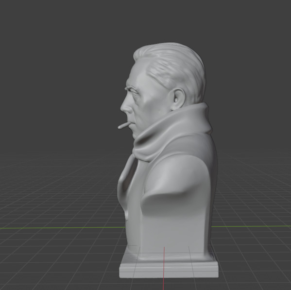 Albert Camus 3D print model_2