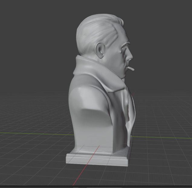Albert Camus 3D print model_23