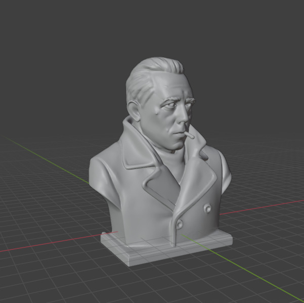 Albert Camus 3D print model_21