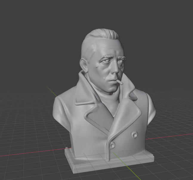 Albert Camus 3D print model_8
