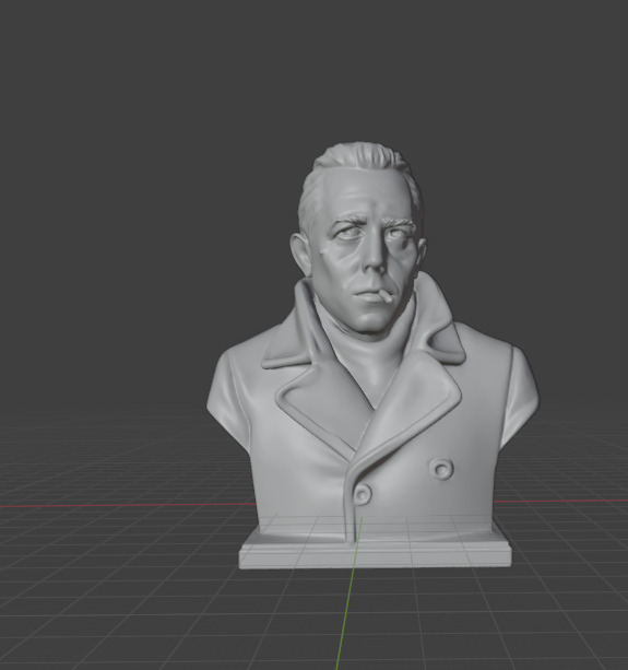 Albert Camus 3D print model_11