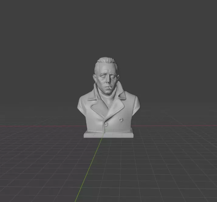 Albert Camus 3D print model_0