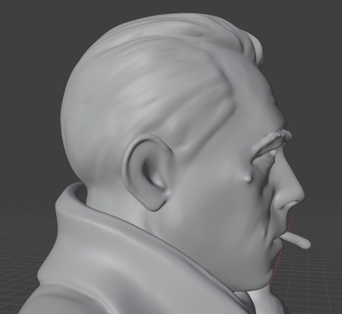 Albert Camus 3D print model_15