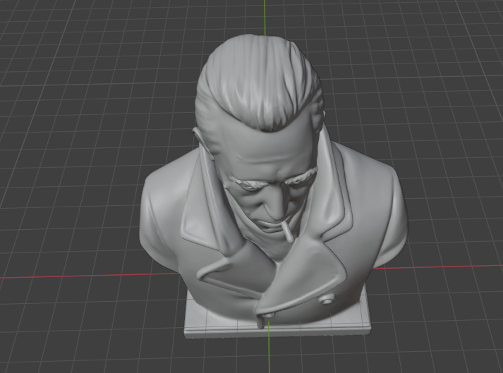 Albert Camus 3D print model_5