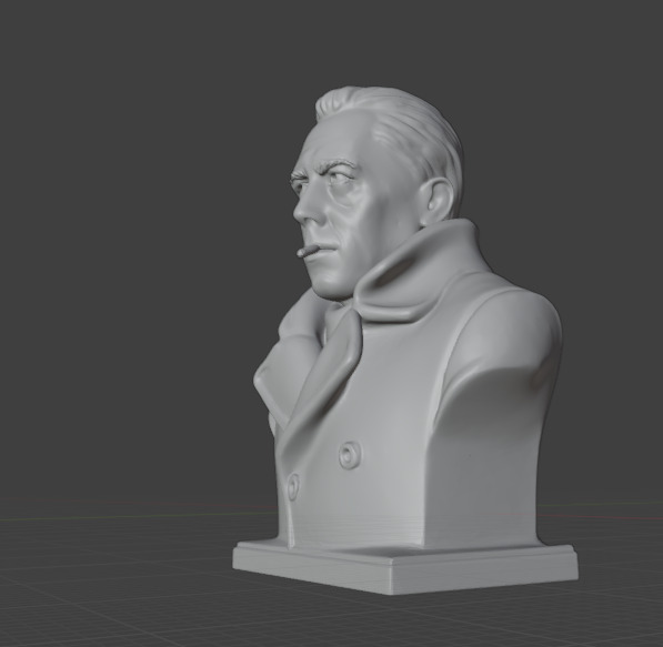 Albert Camus 3D print model_3