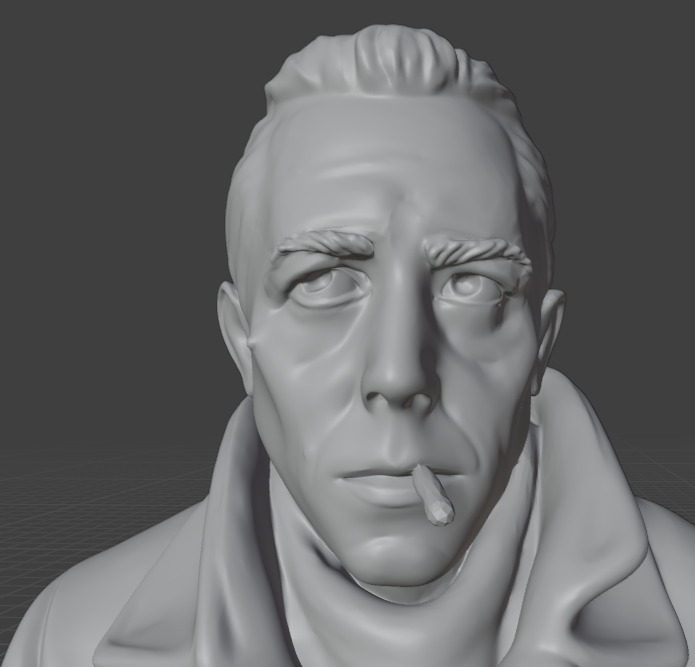 Albert Camus 3D print model_13