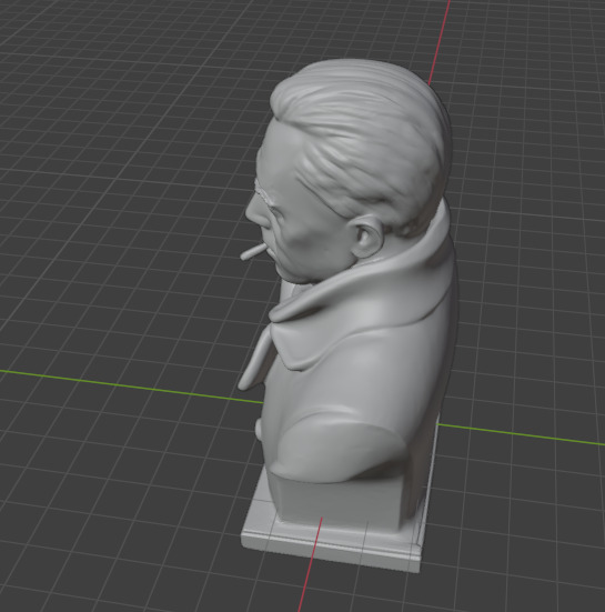 Albert Camus 3D print model_1