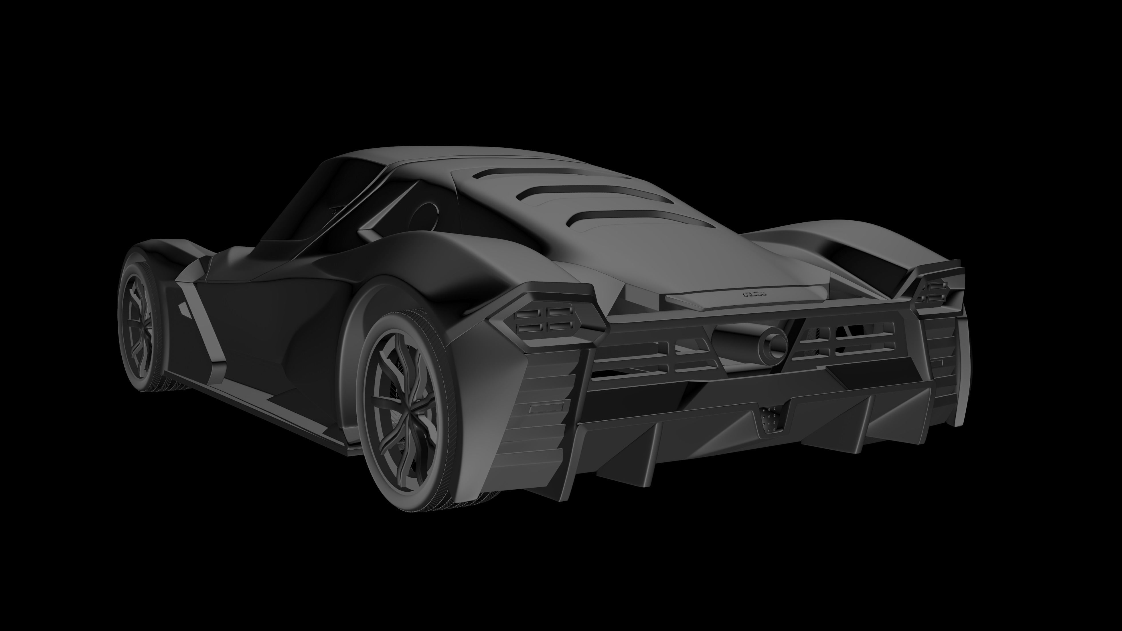 KTM X-Bow GT4 3D Print Model Low-poly 3D model_6