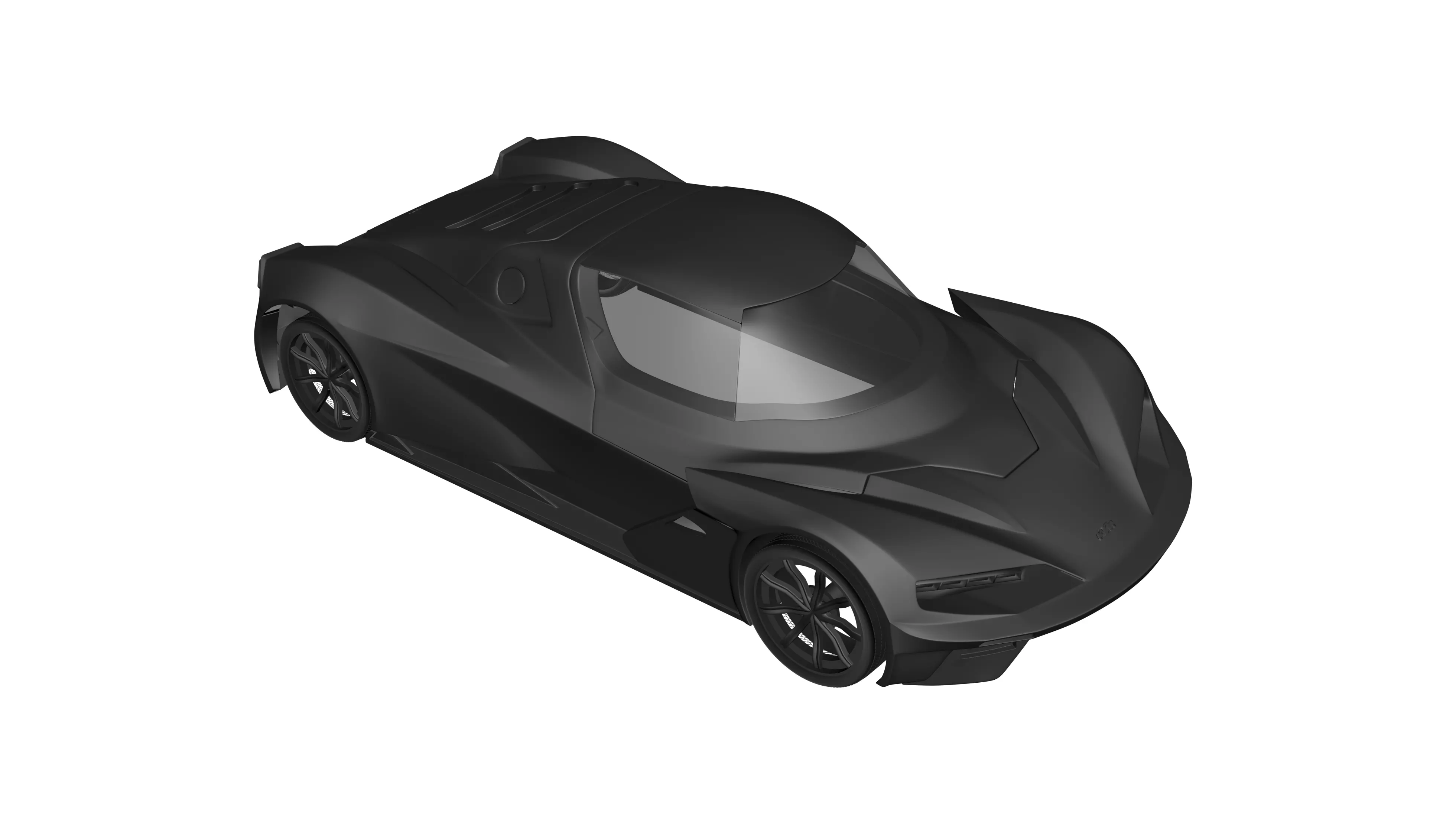 KTM X-Bow GT4 3D Print Model Low-poly 3D model_0