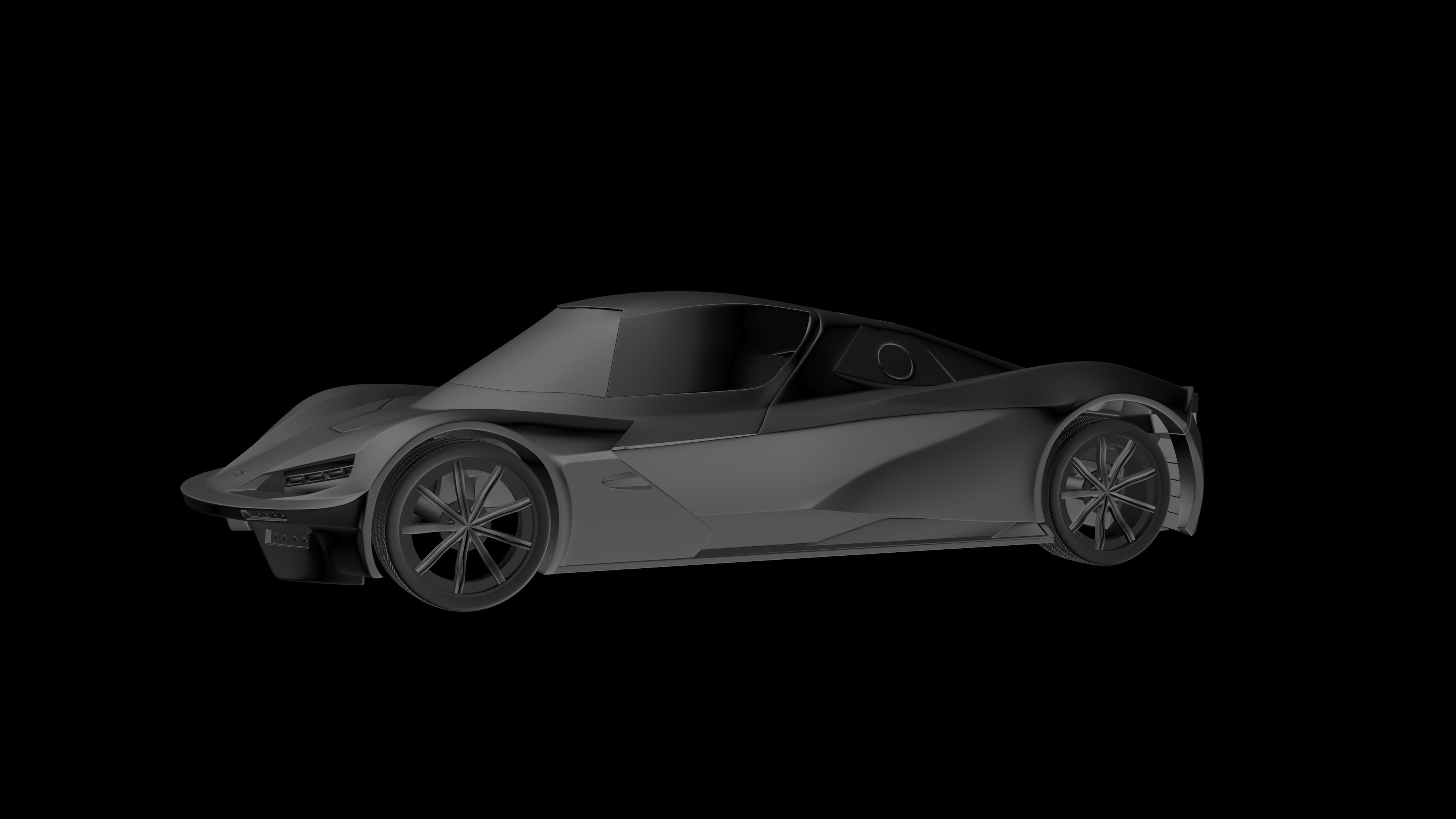 KTM X-Bow GT4 3D Print Model Low-poly 3D model_2