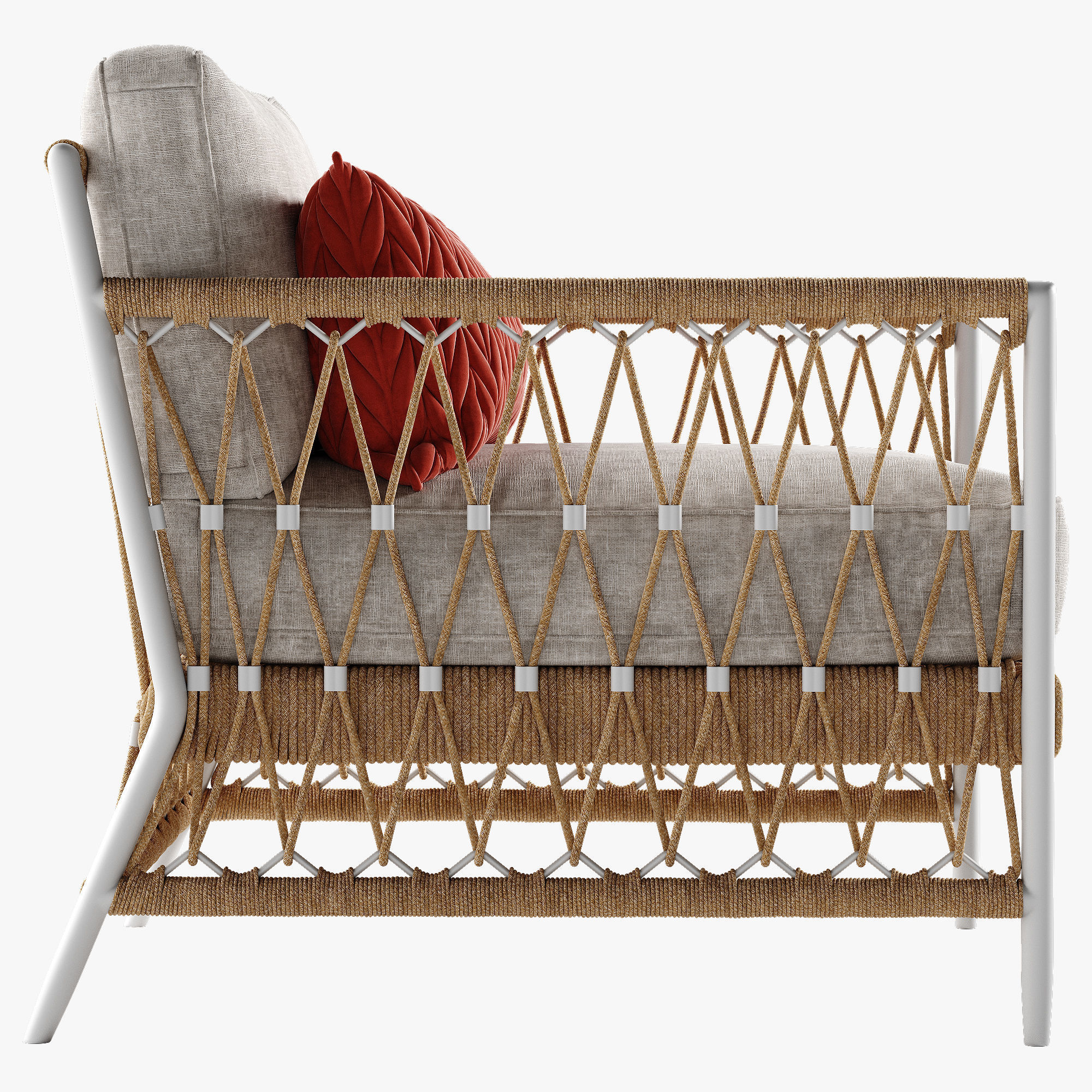 Serena and Lily Salt Greek armchair 3D model_4