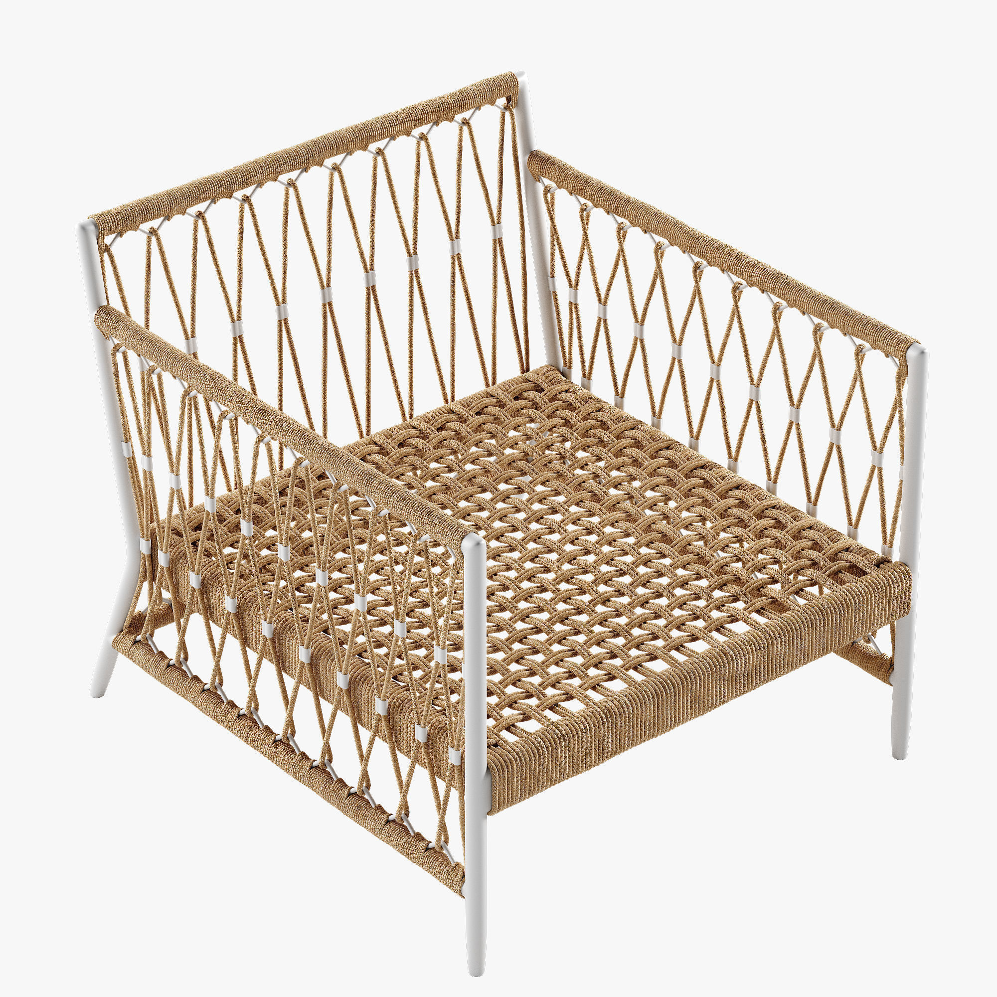 Serena and Lily Salt Greek armchair 3D model_7