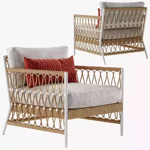 Serena and Lily Salt Greek armchair 3D model