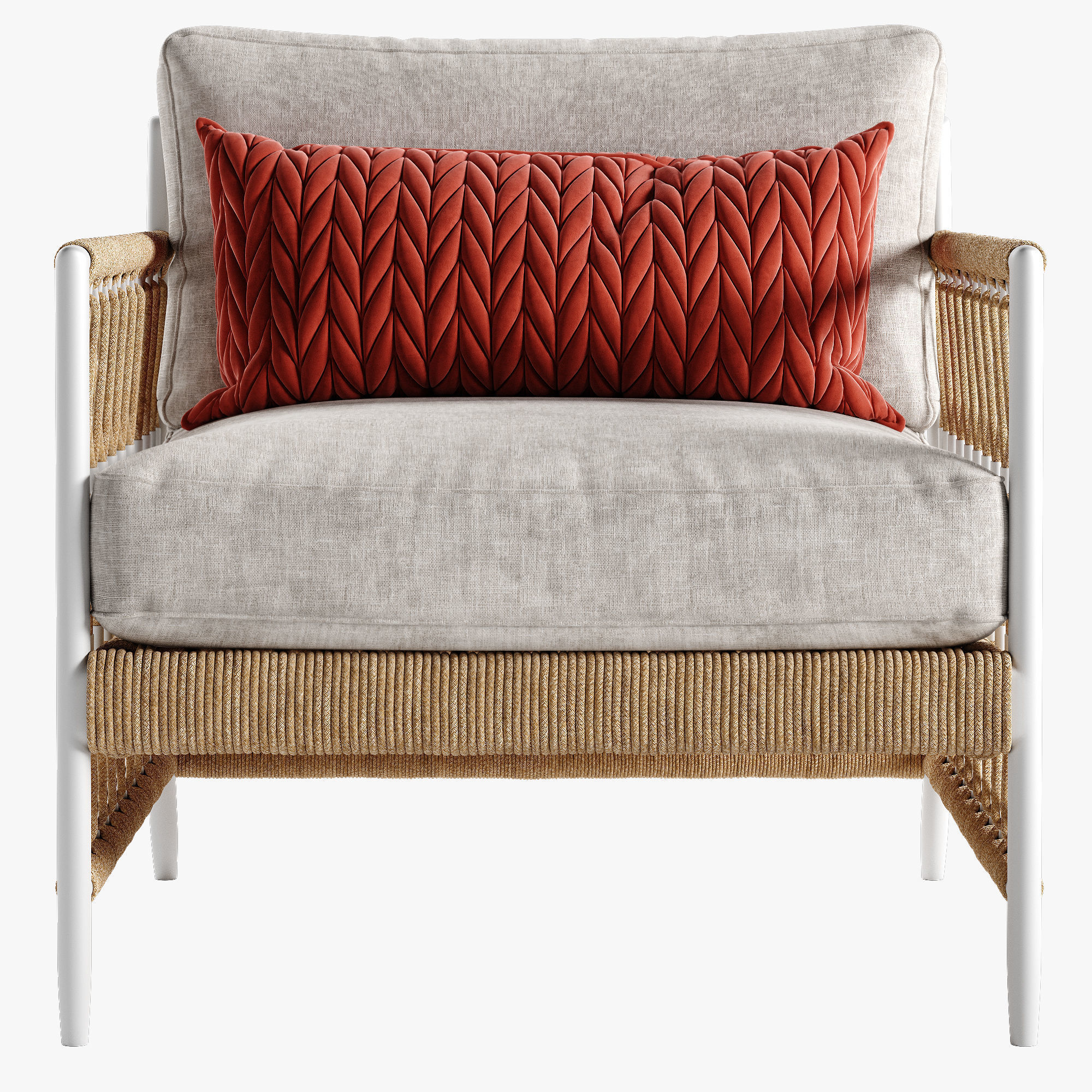 Serena and Lily Salt Greek armchair 3D model_2