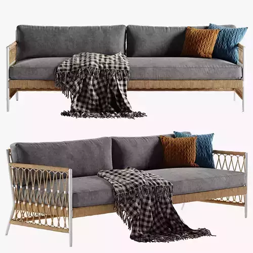 Serena and Lily Salt Greek sofa