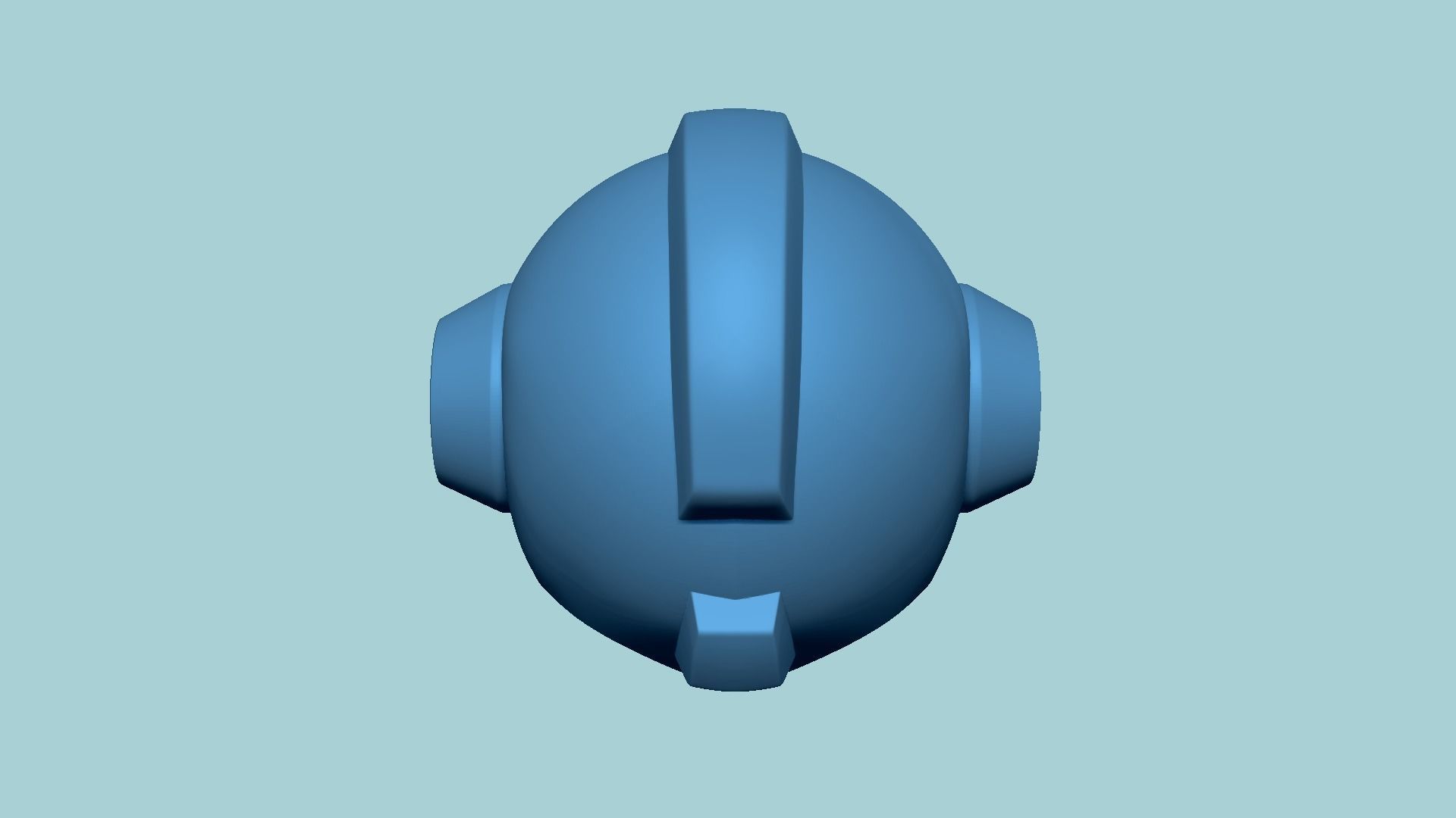 Megaman Helmet STL Printable - Classic Design Cosplay 3D print model_7