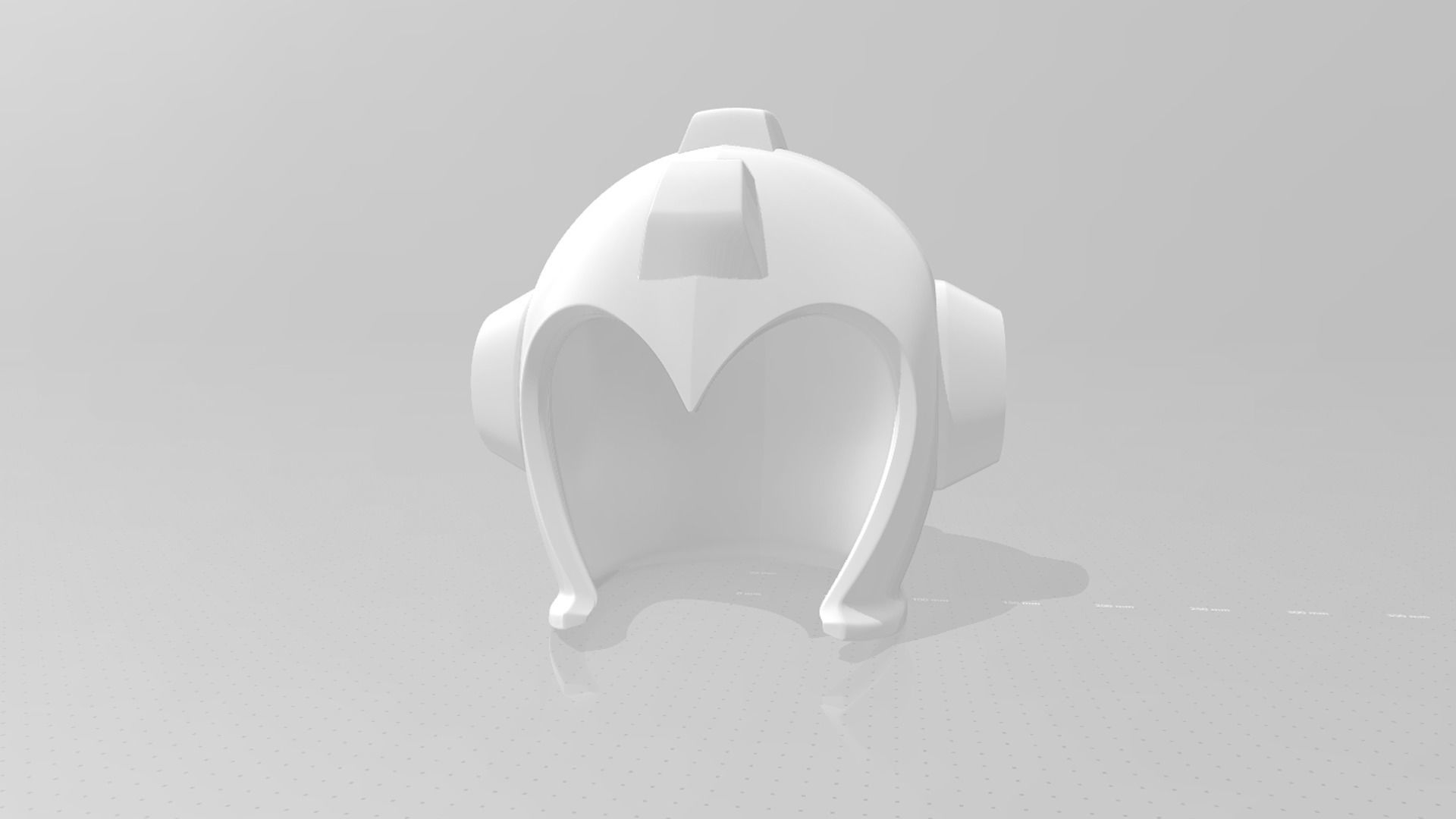 Megaman Helmet STL Printable - Classic Design Cosplay 3D print model_16