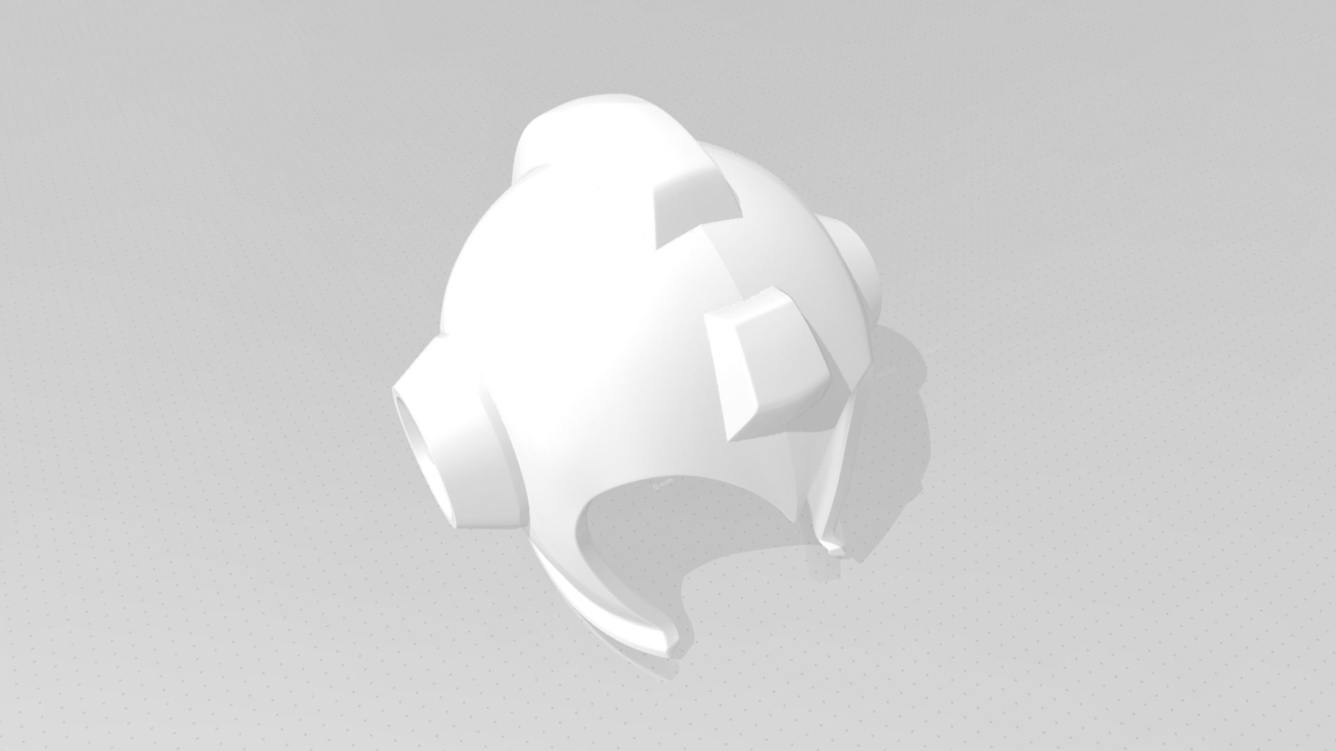 Megaman Helmet STL Printable - Classic Design Cosplay 3D print model_13