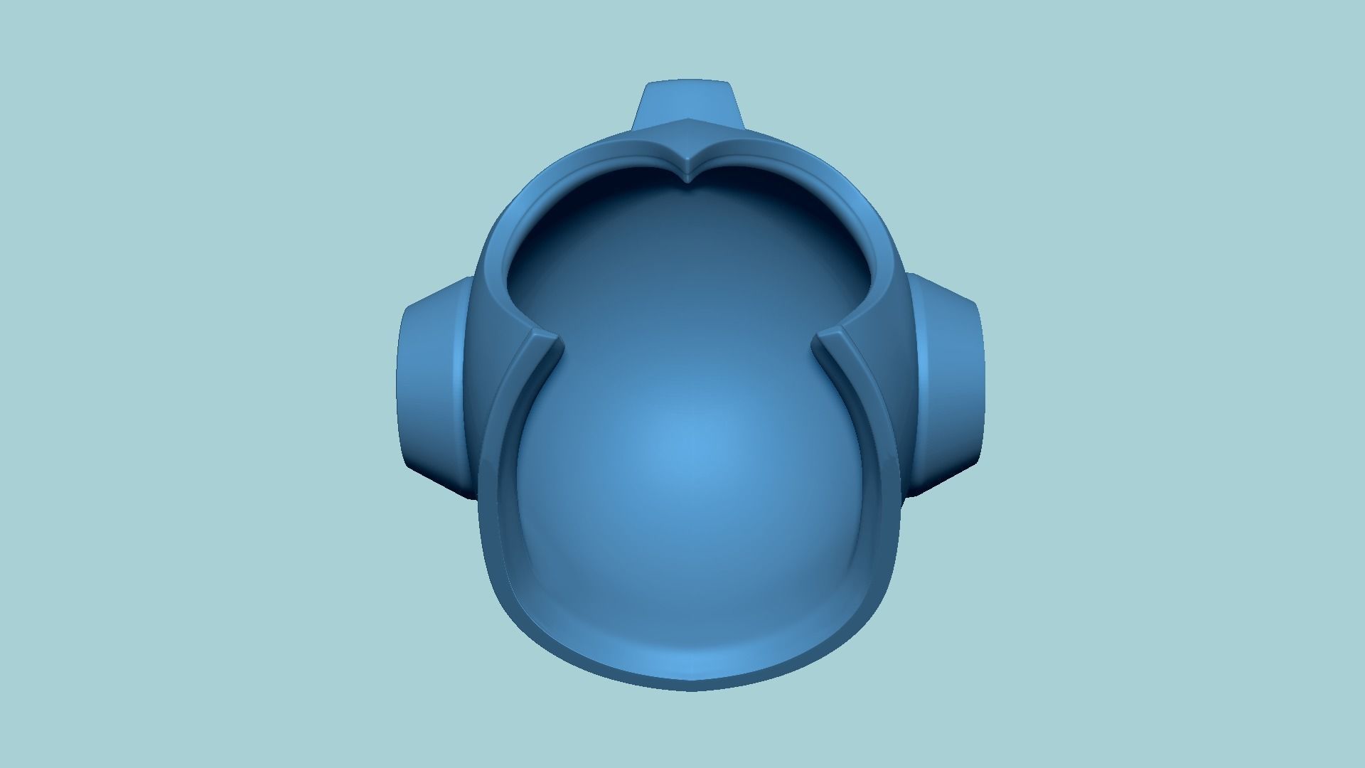 Megaman Helmet STL Printable - Classic Design Cosplay 3D print model_10