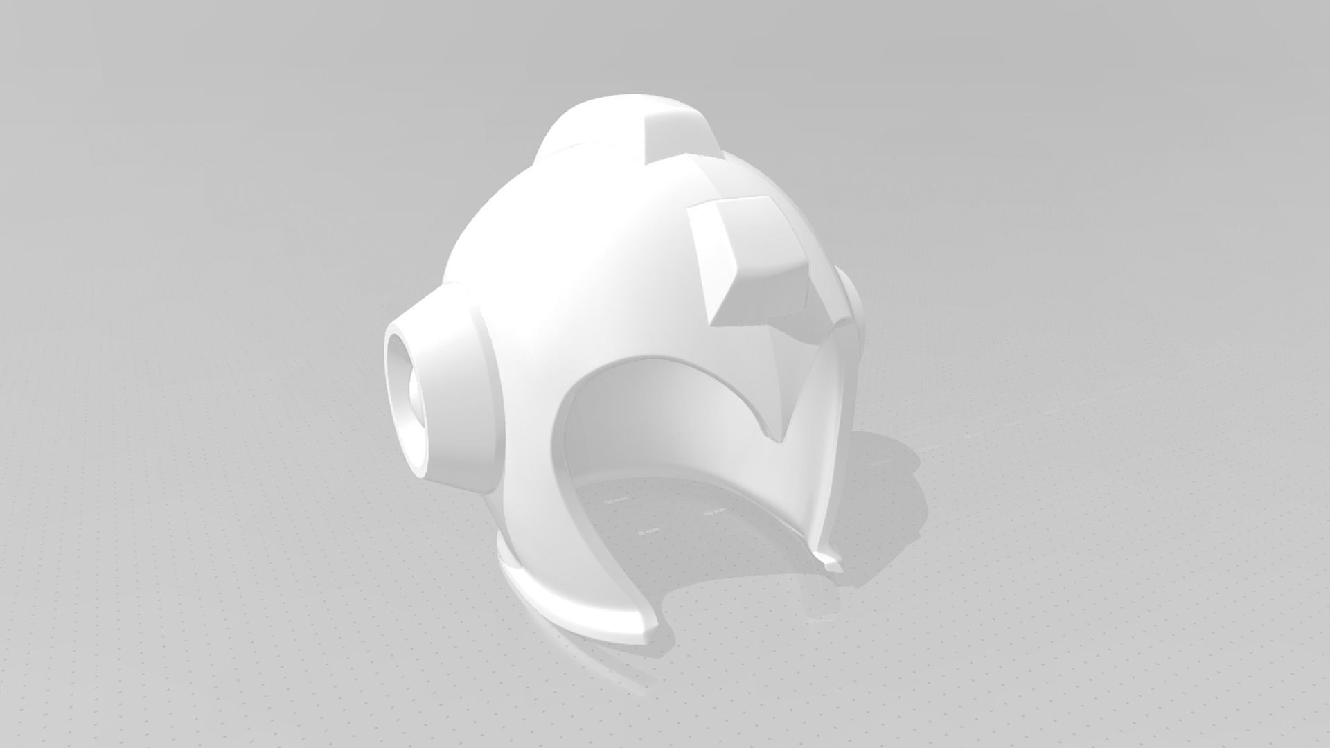 Megaman Helmet STL Printable - Classic Design Cosplay 3D print model_14