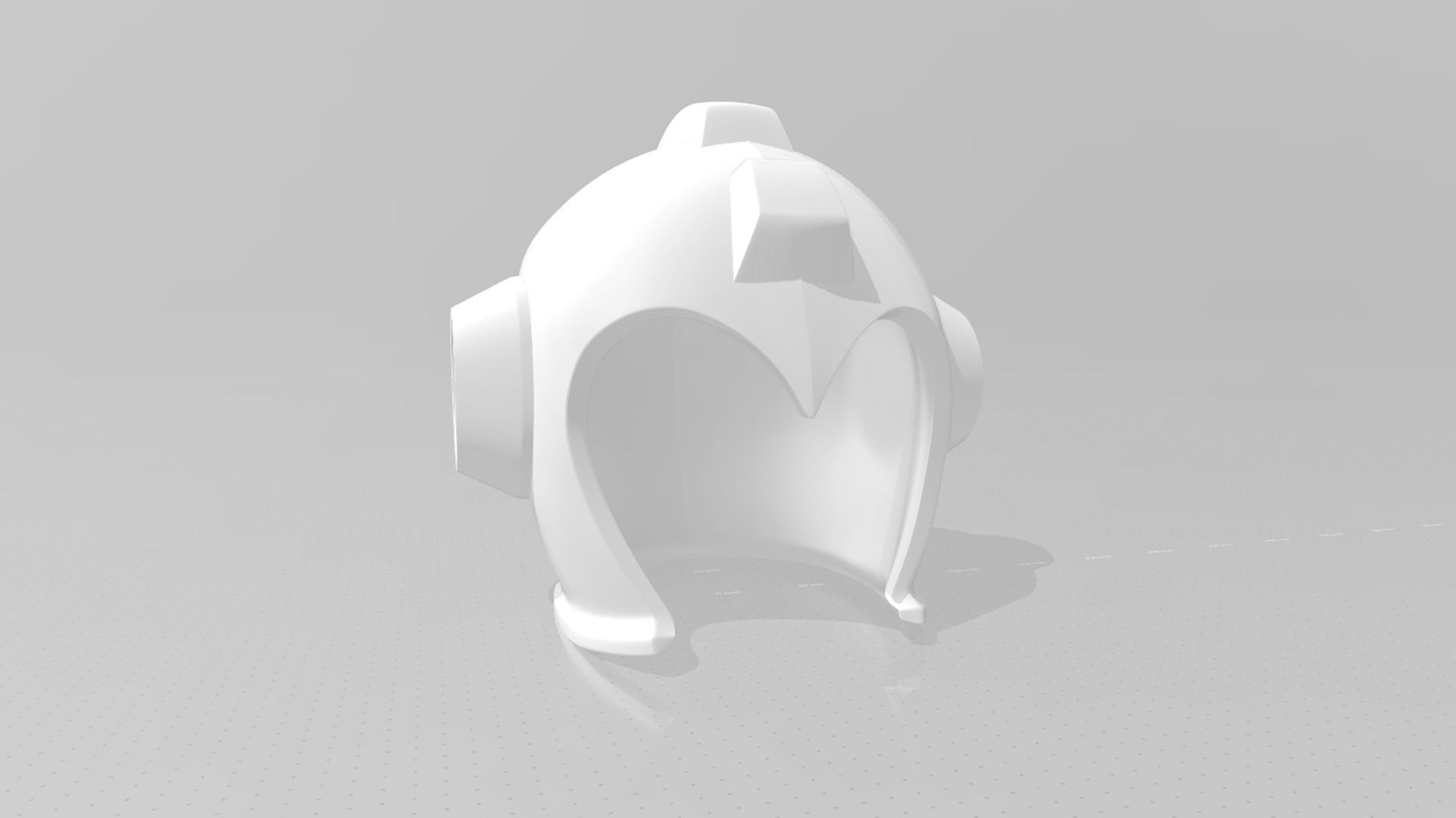 Megaman Helmet STL Printable - Classic Design Cosplay 3D print model_15