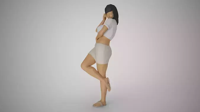Girl Captivating Scent 3D print model