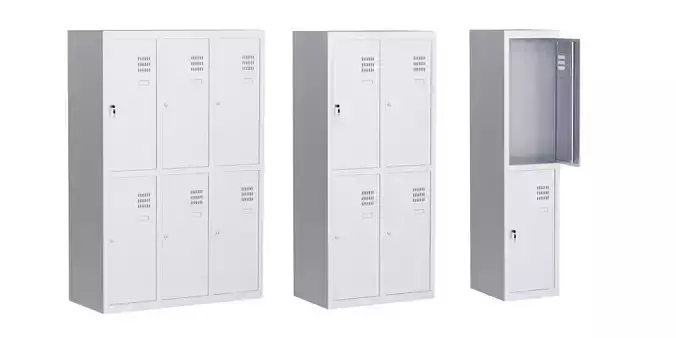 Locker for Dressing Room 2 BLENDER 3D Model Cycles