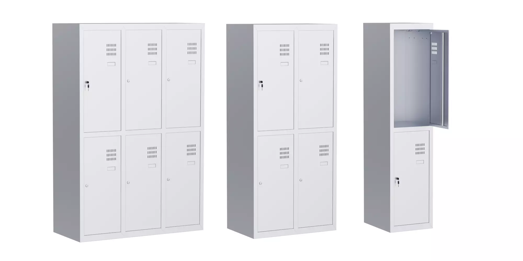 Locker for Dressing Room 2 BLENDER 3D Model Cycles 3D model_0