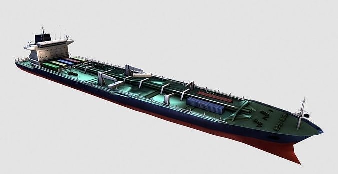 Tanker Ship Low-poly 3D model