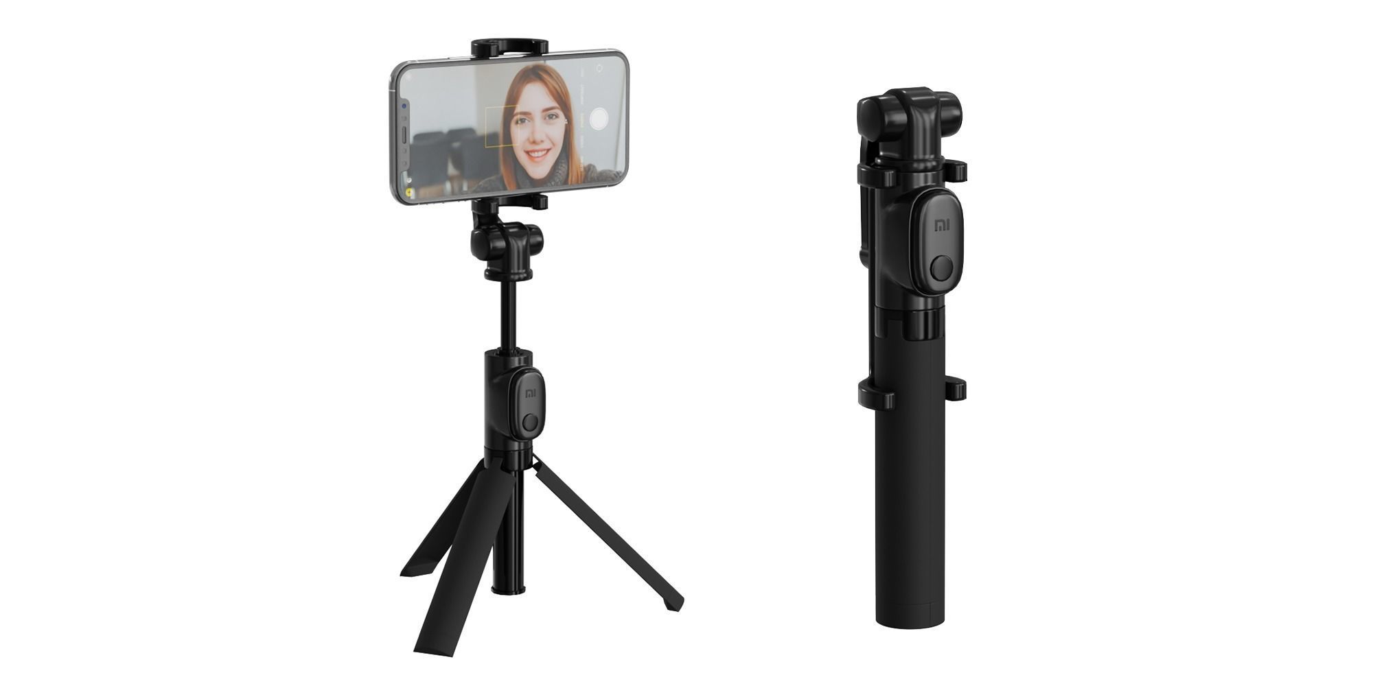 Monopod Xiaomi Tripod Black BLENDER 3D Model Cycles 3D model_1