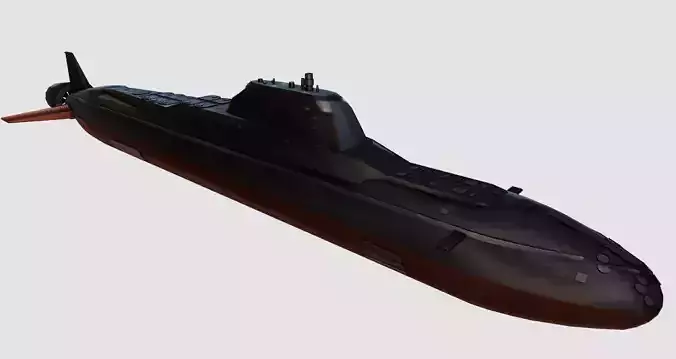 Yasen class Submarine Low-poly 3D model