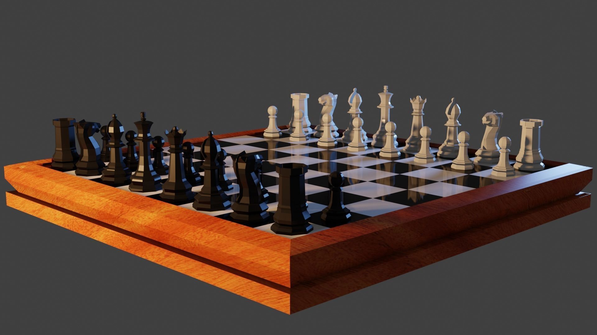 Chess Set 3D print model_12