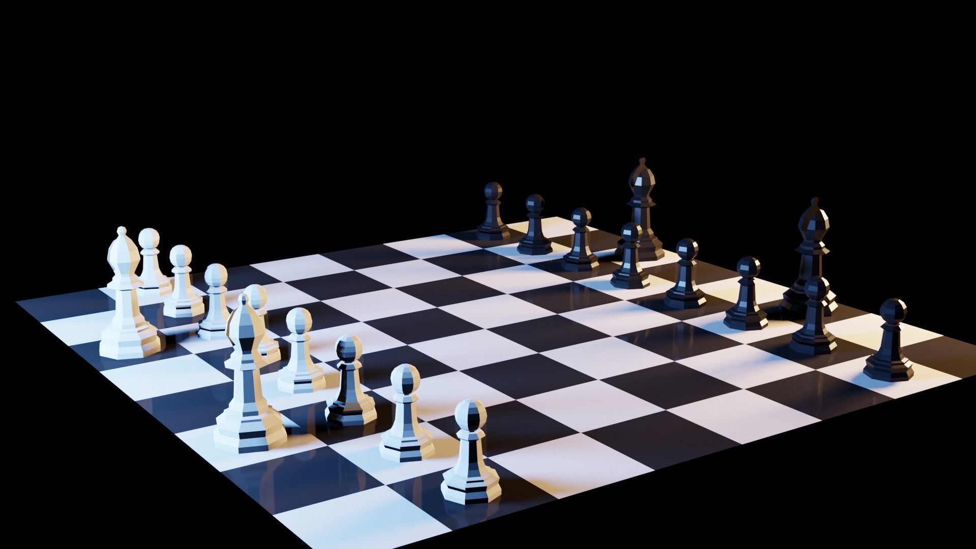 Chess Set 3D print model_7