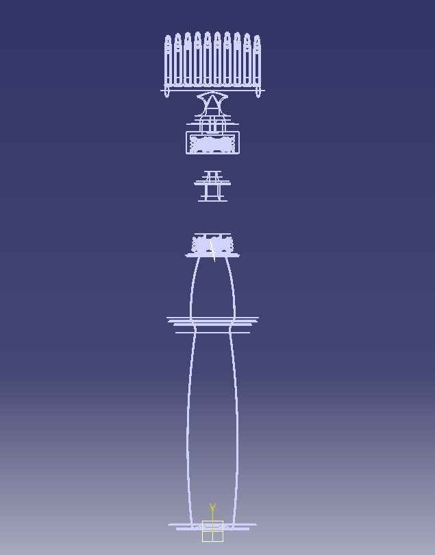 Hair Oil Bottle With Comb 3D print model_36