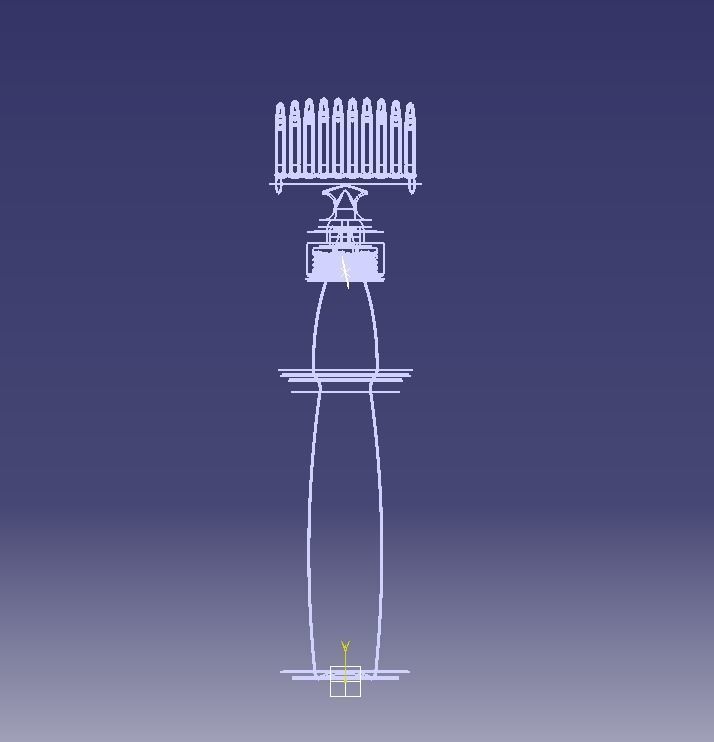Hair Oil Bottle With Comb 3D print model_32