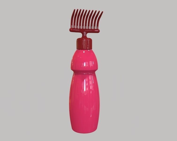 Hair Oil Bottle With Comb 3D print model_22