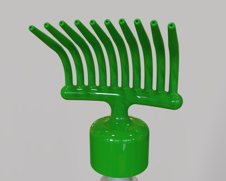 Hair Oil Bottle With Comb 3D print model_9