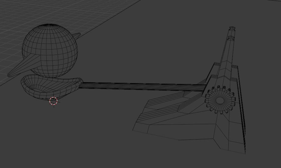 Catapult Animation Free low-poly 3D model_3