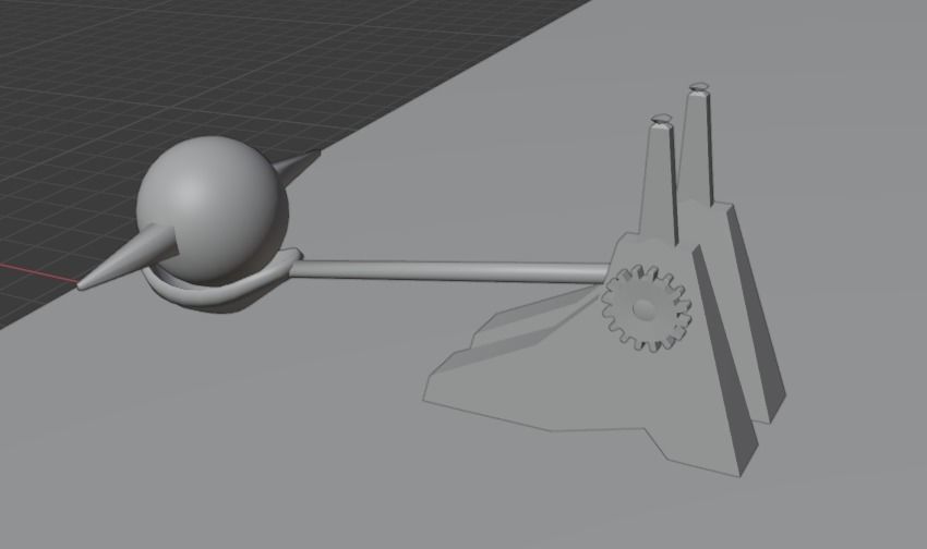 Catapult Animation Free low-poly 3D model_2