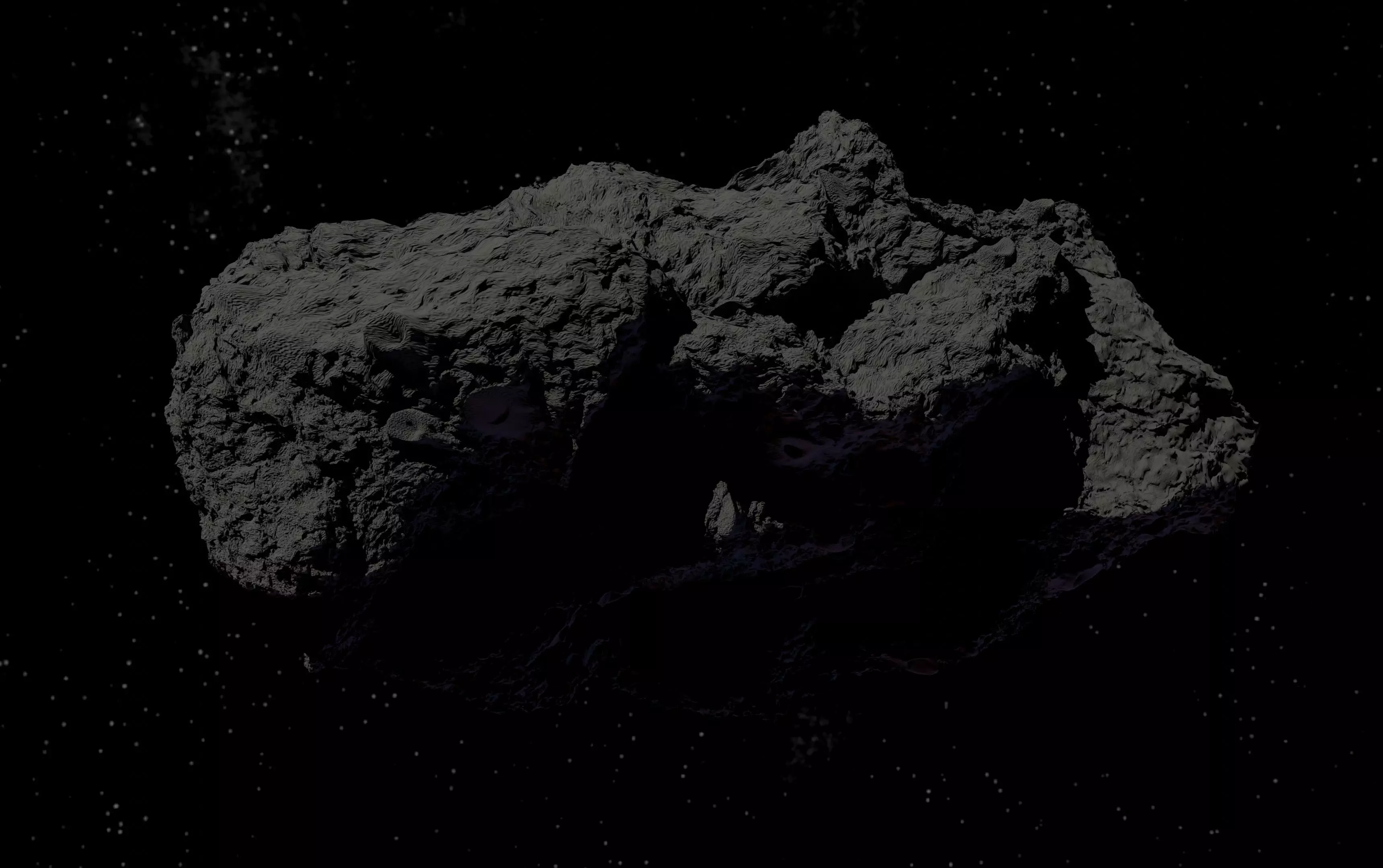 asteroid version 5 high detail 3D model_0